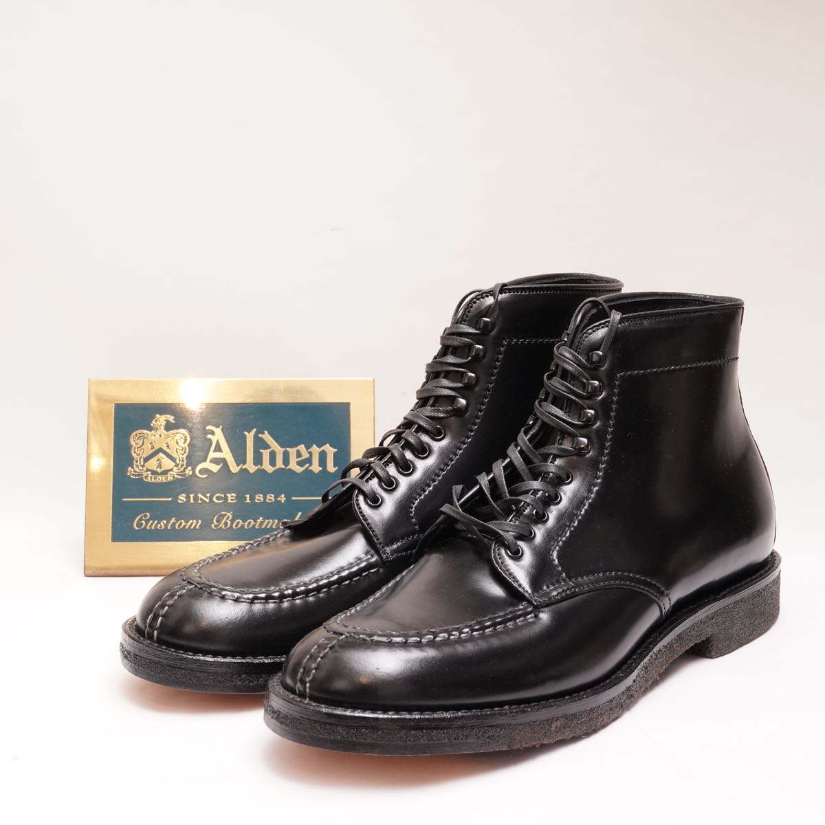 ALDEN オールデン #4545H 8.5D ブラック ホーウィン社 シェルコードバン ミリタリーラスト タンカーブーツ リジェクト BLACK HORWEEN SHELL CORDOVAN 379X LAST REJECT