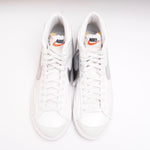 画像をギャラリービューアに読み込む, ナイキ ブレーザー ミドルカット'77 ホワイトレザーシルバースウッシュ ブレイザー NIKE BLAZER MID ‘77 MIDDLE CUT WHITE LEATHER SNEAKERS WOMENS