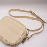 画像をギャラリービューアに読み込む, J.CREW ジェークルー アイボリー ペブルドレザーカメラバッグ PEBBLED LEATHER CAMERA BAG