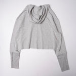 画像をギャラリービューアに読み込む, ナイキ ヨガ ドライフィット グレー クロップド フーディ パーカー NIKE YOGA GRAY HOODIE WOMEN