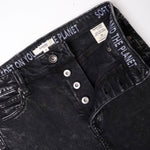 画像をギャラリービューアに読み込む, スプレンディッド ブラック エコ ハイライズ ストレッチ カットオフ デニム ジーンズ SPLENDID ECO BLACK CUT-OFF JEANS WOMENS