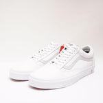 画像をギャラリービューアに読み込む, VANS USPSコラボ ホワイト レザー スニーカー OLD SKOOL WHITE LEATHER