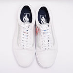 画像をギャラリービューアに読み込む, VANS USPSコラボ ホワイト レザー スニーカー OLD SKOOL WHITE LEATHER