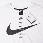 画像をギャラリービューアに読み込む, ナイキ ホワイト ビッグシルエット プリント Tシャツ NIKE WHITE 「JUST DO IT.」「SWOOSH」PRINT TEE WOMEN