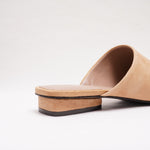 画像をギャラリービューアに読み込む, KARL LAGERFELD PARIS カールラガーフェルド タン スウェード ミュール TAN SUEDE MULE WOMEN