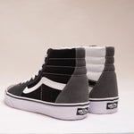 画像をギャラリービューアに読み込む, ヴァンズ SK8 Hi クレイジーカラー キャンバスブラック/ホワイト×スウェードマルチグレー スケート スニーカー VANS BLACK×MULTI-GRAY SNEAKERS HIGH MENS