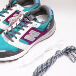 画像をギャラリービューアに読み込む, ニューバランス ホワイト/エメラルド/パープル/グレー イングランド製 NEW BALANCE TRAIL MTL575GP MADE IN ENGLAND SNEAKERS