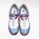画像をギャラリービューアに読み込む, ニューバランス ホワイト/サックス/パープル/グレー イングランド製 NEW BALANCE M577GBP MADE IN ENGLAND SNEAKERS