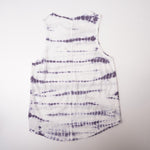 画像をギャラリービューアに読み込む, スプレンディッド ホワイト×パープル 絞り染め タイダイ染めタンクトップ ノースリーブカットソー SPLENDID TIE-DYE TANK TOP WOMENS