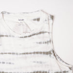 画像をギャラリービューアに読み込む, スプレンディッド ホワイト×グリーン 絞り染め タイダイ染めタンクトップ ノースリーブカットソー SPLENDID TIE-DYE TANK TOP WOMENS