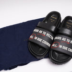 画像をギャラリービューアに読み込む, サカイ ローレンス・ウェイナー ビブラムソール サンダル SACAI LAWRENCE WEINER VIBRAM BLACK SANDAL