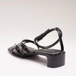 画像をギャラリービューアに読み込む, ラグアンドボーン ブラックレザー ストラップ サンダル RAG&BONE BLACK LEATHER STRAP SANDALS CALLIOPE MID