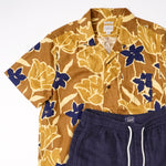 画像をギャラリービューアに読み込む, ジェークルー カーキ ネイビー アロハシャツ 開襟 フラワー柄 シャツ J.CREW KHAKI NAVY ALOHA SHIRT FLOWER SHIRTS MENS