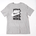 画像をギャラリービューアに読み込む, NIKE GRAY LOGO SWOOSH ナイキ グレー 4連 ゴツナイキ スウッシュ Tシャツ TEE T-SHIRT