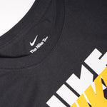 画像をギャラリービューアに読み込む, NIKE BLACK LOGO SWOOSH ナイキ ブラック 4連 ゴツナイキ スウッシュ Tシャツ TEE T-SHIRT