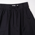 画像をギャラリービューアに読み込む, ヴィンス ブラック ドローストリング コットン Aライン スカート VINCE BLACK COTTON A-LINE SKIRT WOMEN