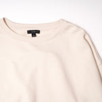画像をギャラリービューアに読み込む, ジェイクルー クリーム コットン ルーズフィット スウェット J.CREW CREAM COTTON LOOSE-FIT SWEAT SHIRT WOMEN