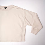 画像をギャラリービューアに読み込む, ジェイクルー クリーム コットン ルーズフィット スウェット J.CREW CREAM COTTON LOOSE-FIT SWEAT SHIRT WOMEN