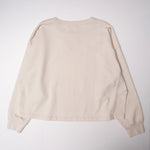 画像をギャラリービューアに読み込む, ジェイクルー クリーム コットン ルーズフィット スウェット J.CREW CREAM COTTON LOOSE-FIT SWEAT SHIRT WOMEN