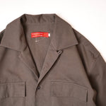 画像をギャラリービューアに読み込む, ADOLUVLE アドラーブル カーキグレー オープンカラーシャツ 開襟 シャツジャケット KHAKI-GRAY OPEN COLLAR SHIRT MENS