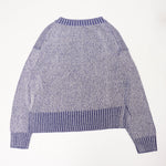 画像をギャラリービューアに読み込む, ジェイクルー ブルー リラックス コットン リネン ビーチセーター ニット J.CREW BLUE COTTON LINEN BEACH SWEATER