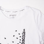 画像をギャラリービューアに読み込む, KARL LAGERFELD PARIS カールラガーフェルド ホワイト エッフェル塔 プリント Tシャツ WHITE EIFFEL TOWER PRINT TEE WOMEN
