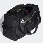 画像をギャラリービューアに読み込む, アディダス ステラマッカートニー コラボ ブラック ボストンバッグ 旅行用バッグ ADIDAS by STELLA MCCARTNEY BLACK DUFFEL BAG