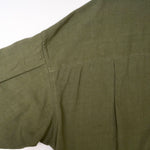 画像をギャラリービューアに読み込む, アドラーブル アーミーグリーン ビッグシルエット オックスフォード ロング シャツワンピース ADOLUVLE ORIGINAL ARMY-GREEN LONG SHIRT-DRESS