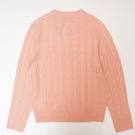 画像をギャラリービューアに読み込む, ジェークルー ピンク カシミヤ セーター クルーネック ケーブルニット J.CREW PINK CASHMERE CREW-NECK KNIT CABLE STITCH MENS