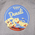 画像をギャラリービューアに読み込む, DEAD STOCK デッドストック ALASKA DENALI USA 6190M アラスカ デナリ プリントフーディ グレー パーカー GRAY HOODIE MENS