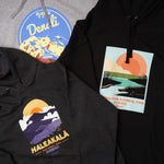 画像をギャラリービューアに読み込む, DEAD STOCK デッドストック ALASKA DENALI USA 6190M アラスカ デナリ プリントフーディ グレー パーカー GRAY HOODIE MENS