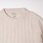 画像をギャラリービューアに読み込む, ジェークルー オフホワイト コットン セーター クルーネック ケーブルニット J.CREW OFF WHITE COTTON SWEATER CREW-NECK KNIT CABLE STITCH