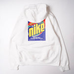 画像をギャラリービューアに読み込む, ナイキ KEEP IT CLEAN ホワイト バックプリント プリント フーディ パーカー NIKE WHITE BACK PRINT HOODIE MENS