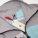 画像をギャラリービューアに読み込む, アディダス ステラマッカートニー アニマル×サックス×グレー ルーズフィット トラックトップ ADIDAS × STELLA MCCARTNEY LOOSE-FIT TRACK TOPS WOMEN