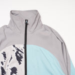 画像をギャラリービューアに読み込む, アディダス ステラマッカートニー アニマル×サックス×グレー ルーズフィット トラックトップ ADIDAS × STELLA MCCARTNEY LOOSE-FIT TRACK TOPS WOMEN