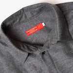 画像をギャラリービューアに読み込む, アドラーブル グレー ウール ロングシャツ シャツワンピース ADOLUVLE ORIGINAL GRAY WOOL SHIRT-DRESS LONG SLEEVE DRESS