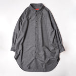 画像をギャラリービューアに読み込む, アドラーブル グレー ウール ロングシャツ シャツワンピース ADOLUVLE ORIGINAL GRAY WOOL SHIRT-DRESS LONG SLEEVE DRESS