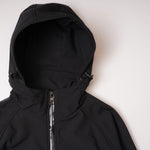 画像をギャラリービューアに読み込む, KARL LAGERFELD PARIS カールラガーフェルド ブラック Aライン ロゴテック ジャケット BLACK A-LINE LOGO TECH JACKET WOMEN