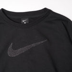 画像をギャラリービューアに読み込む, ナイキ ブラック スウッシュ フレンチテリー スウェットシャツ NIKE BLACK SWOOSH FRENCH TERRY SWEAT SHIRT WOMEN