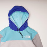 画像をギャラリービューアに読み込む, ノースフェイス ブルー サックス グレー フリース フーディ THE NORTH FACE BLUE SAX GRAY FLEECE HOODIE WOMENS