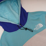 画像をギャラリービューアに読み込む, ノースフェイス ブルー サックス グレー フリース フーディ THE NORTH FACE BLUE SAX GRAY FLEECE HOODIE WOMENS