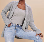 画像をギャラリービューアに読み込む, スプレンディッド グレー カシミヤ混 ニットコート SPLENDID @CELLAJANEBLOG GRAY KNIT COAT SWEATER COAT WOMENS