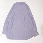 画像をギャラリービューアに読み込む, アドラーブル ブルー ホワイト スプリットラグランスリーブ ビッグシルエット ストライプ シャツ ADOLUVLE ORIGINAL BLUE WHITE SPLIT RAGLAN SLEEVE STRIPED BIG SHIRT LONG SLEEVE