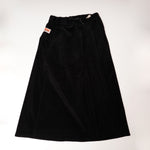 画像をギャラリービューアに読み込む, DEUS×GRAMICCI デウス×グラミチ ブラック ストレッチ コーデュロイ タック ロングスカート BLACK CORDUROY TALECUT SKIRT LONG SKIRT WOMEN
