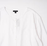 画像をギャラリービューアに読み込む, ジェークルー ホワイト ソフトガーゼ ボタンダウン チュニックドレス ロングカーディガン J.CREW WHITE SOFT GAUZE TUNIC DRESS WOMEN