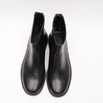 画像をギャラリービューアに読み込む, KARL LAGERFELD PARIS カールラガーフェルド ブラック バックジップ ロゴ ブーティ ショートブーツ BLACK BACK-ZIP LOGO BOOTIE WOMEN