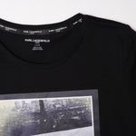 画像をギャラリービューアに読み込む, KARL LAGERFELD PARIS カールラガーフェルド ブラック パリ フォト プリント Tシャツ BLACK PARIS PHOTO PRINT TEE WOMEN