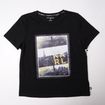 画像をギャラリービューアに読み込む, KARL LAGERFELD PARIS カールラガーフェルド ブラック パリ フォト プリント Tシャツ BLACK PARIS PHOTO PRINT TEE WOMEN