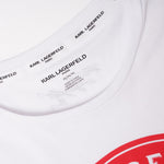 画像をギャラリービューアに読み込む, KARL LAGERFELD PARIS カールラガーフェルド ホワイト サントロペ プリント Tシャツ WHITE SAINT TROPEZ PRINT TEE WOMEN