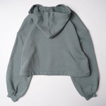 画像をギャラリービューアに読み込む, oak + fort オークアンドフォート ブルー ビッグシルエット クロップド パーカー プルオーバー フーディー BLUE BIG SILHOUETTE CROPPED HOODIE